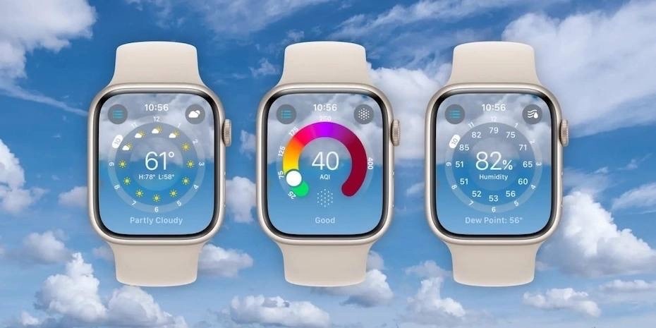 Apple обновила «Погоду» в watchOS 10.
