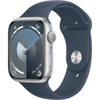 Смарт-часы Apple Watch Series 9, 45 мм, серебристые